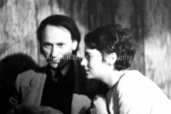 V27-3-6 Jonas Mekas and Barbara Rubin at the Cafe Bizarre