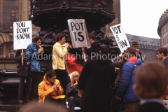 Hoppy at Pot is Fun Rally, Piccadilly Circus 1967