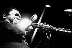 John Coltrane on soprano sax at a club on 2nd or 3rd Avenue, New York about 1965