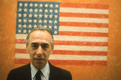 Leo Castelli in his office, possibly a Sunday Times colour supplement commission?